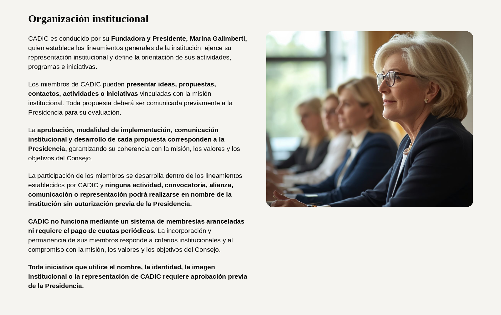 organizacion institucional