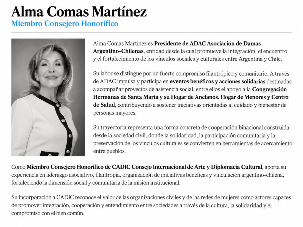 perfil institucional de alma comas martínez