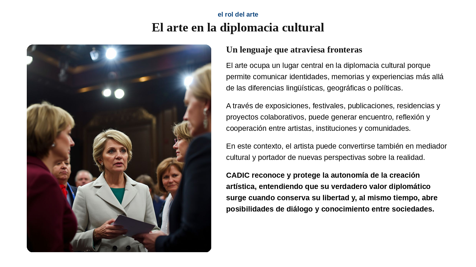 seccion arte diplomacia
